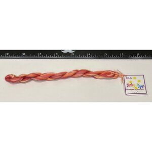 Dinky Dyes #17 Mango Tango 100% Silk Embroidery Thread 8 Mtrs Cross Stitch